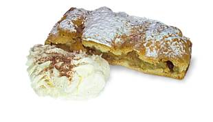 Apfelstrudel mit Mürbteig